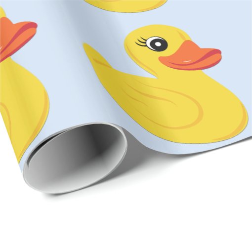 Yellow Rubber Duck Wrapping Paper Zazzle