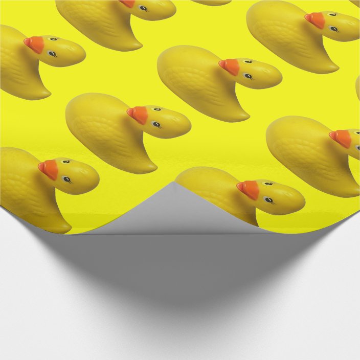 Yellow Rubber Duck Wrapping Paper