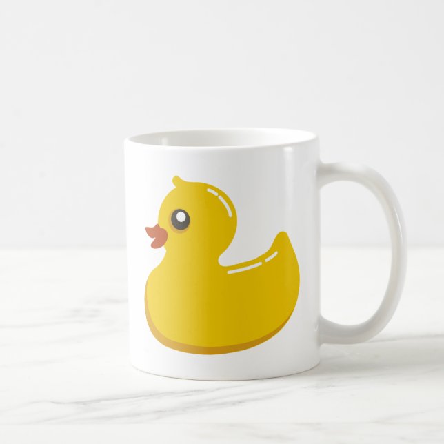 Yellow Rubber Duckie Graphic Art Coffee Mug (Right)