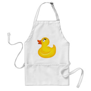 Yellow Rubber Duckies Adult Apron