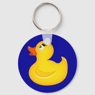 Yellow Rubber Duckies Keychain