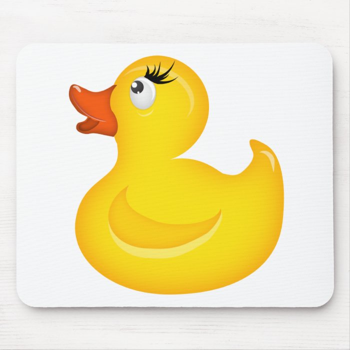 Yellow Rubber Duckies Mousepads