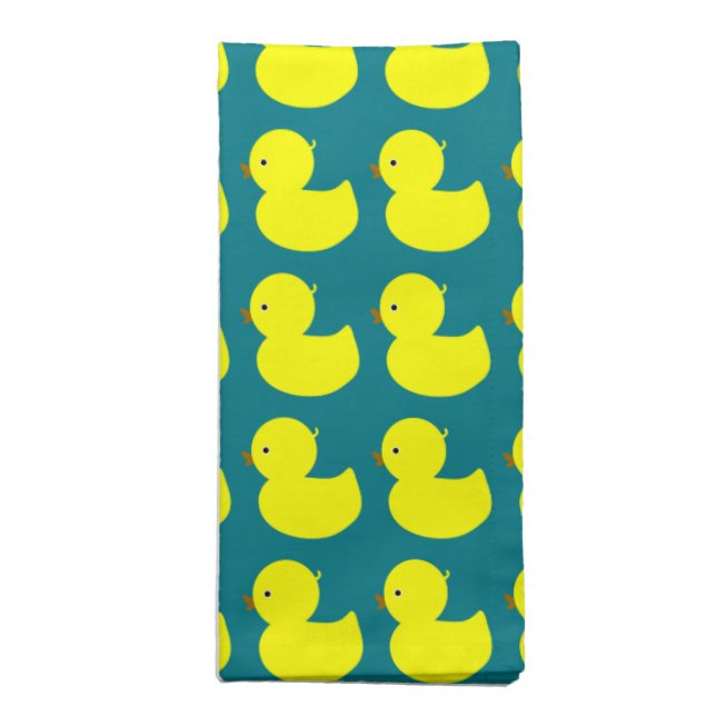 Yellow Rubber Duckies Napkin (Folded)