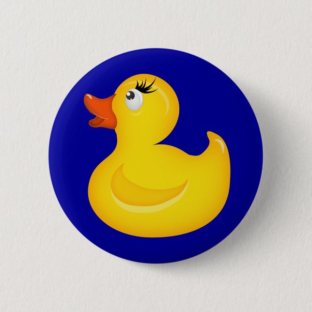 Yellow Rubber Duckies Pinback Button (Front)