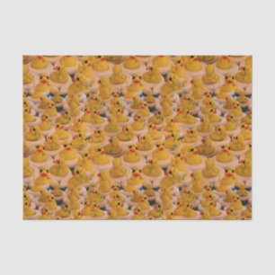 Yellow Rubber Ducks Animal Pattern Tissue Paper