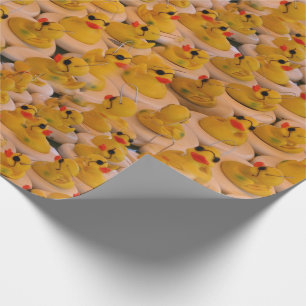 Yellow Rubber Ducks Animal Pattern   Wrapping Paper