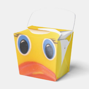 Yellow Rubber Ducks Baby Shower Favor Boxes