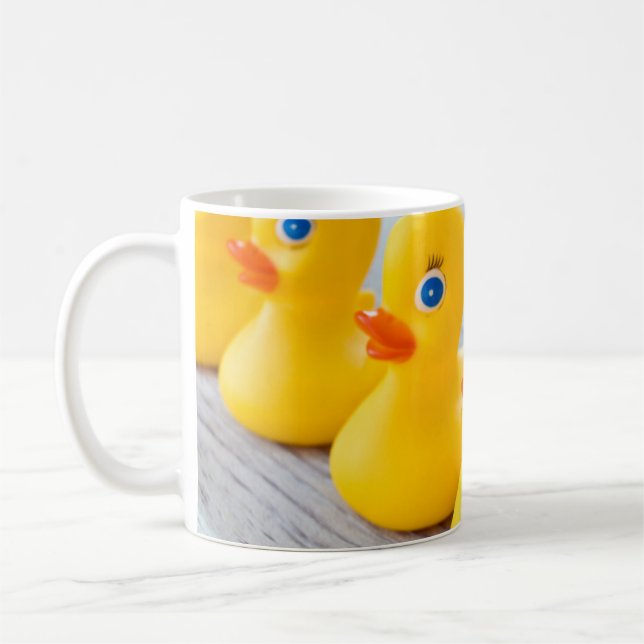 yellow rubber ducks coffee mug (Left)