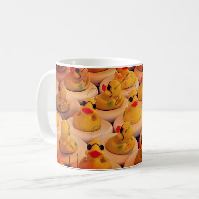 Yellow Rubber Ducks Cute Coffee Mug (Front Left)