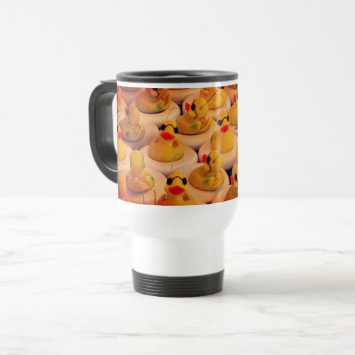 Yellow Rubber Ducks Cute Travel Mug