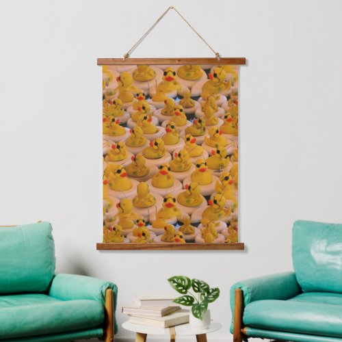 Yellow Rubber Ducks  Hanging Tapestry