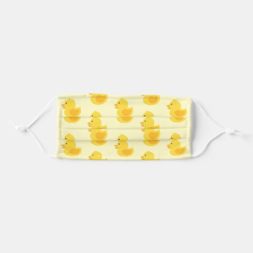 Yellow Rubber Ducks Pattern Adult Cloth Face Mask