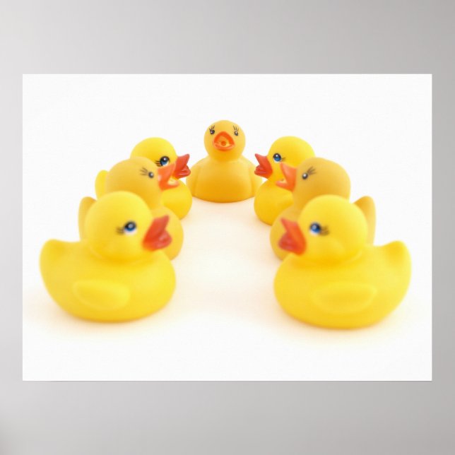 Yellow Rubber Ducks Poster (Front)