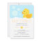Yellow Rubber Ducky Baby Shower Invitation