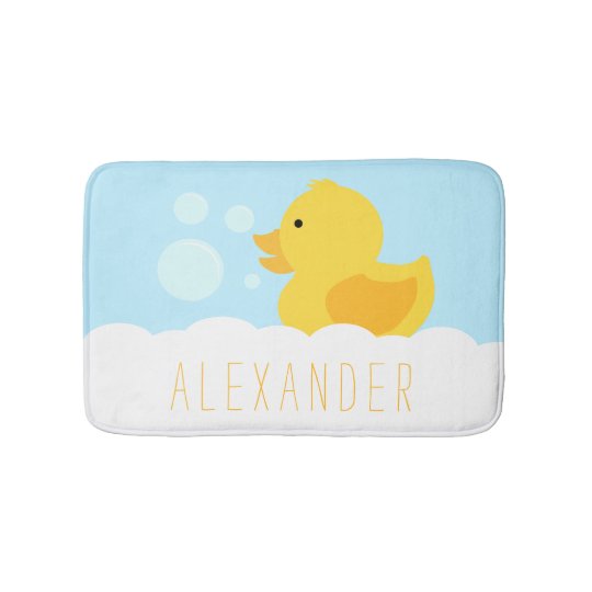 Yellow Rubber Ducky Bath Mat Zazzle Com