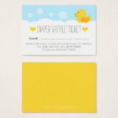 Yellow Rubber Ducky Bubble Bath Baby Shower (Front & Back)