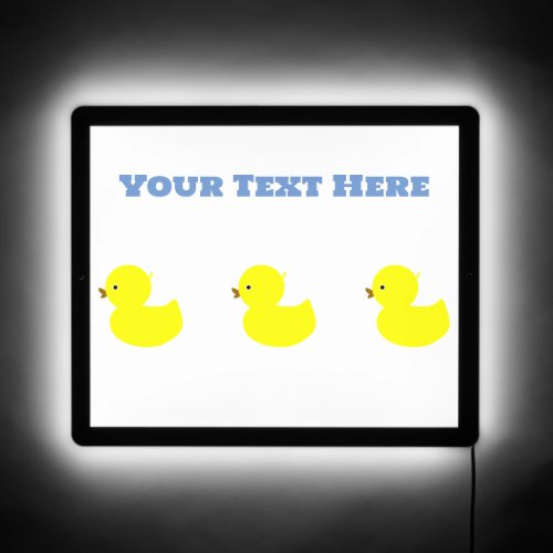 Yellow Rubber Ducky LED Sign