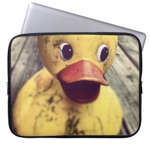 Yellow Rubber Ducky Needs a Bath! Laptop Sleeve