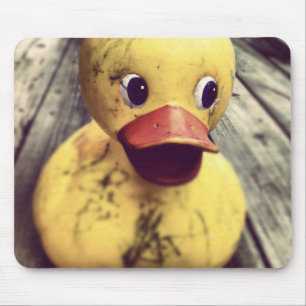 Yellow Rubber Ducky Needs a Bath! Mouse Pad