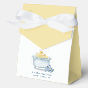 Yellow Rubber Mommy Duck Bathtub Baby Shower Favor Boxes
