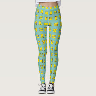 Yellow Rubber Rain Boots Leggings