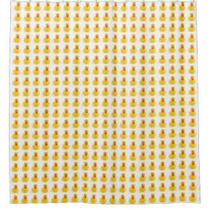 Yellow Rubber Toy Duck Shower Curtain