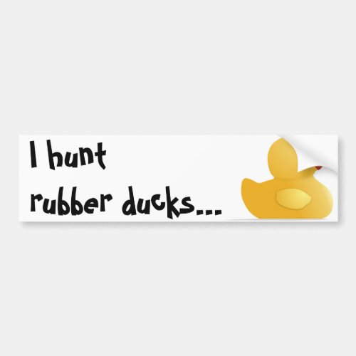 Yellow Rubberduck Bumper Sticker