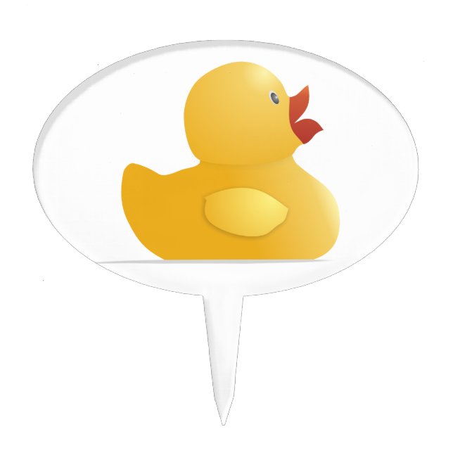 Yellow Rubberduck Cake Topper (Front)