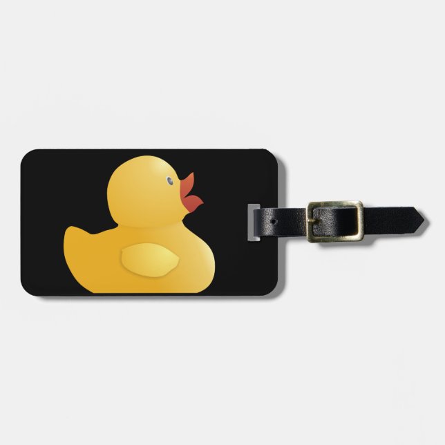 Yellow Rubberduck Luggage Tag (Front Horizontal)