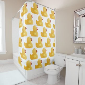 Yellow Rubberduck Shower Curtain