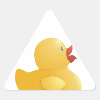 Yellow Rubberduck Triangle Sticker