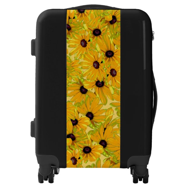 Yellow Rudbeckia Black Eyed Susan Flowers Luggage (Front)