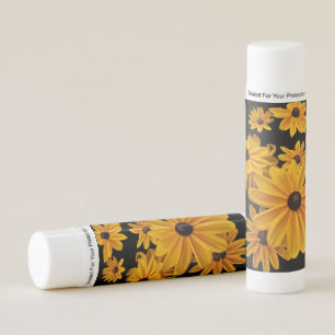 Yellow Rudbeckia Garden Flowers Floral Lip Balm