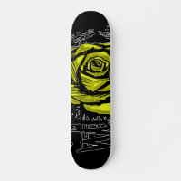 Yellow Rugged Rose Graffiti Art • Urban Street