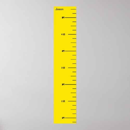 Yellow Ruler Growth Chart