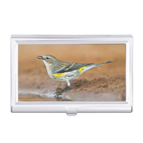 Yellow_Rumped Warbler Dendroica Coronata Business Card Holder