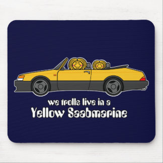 yellow saabmarine mousepad