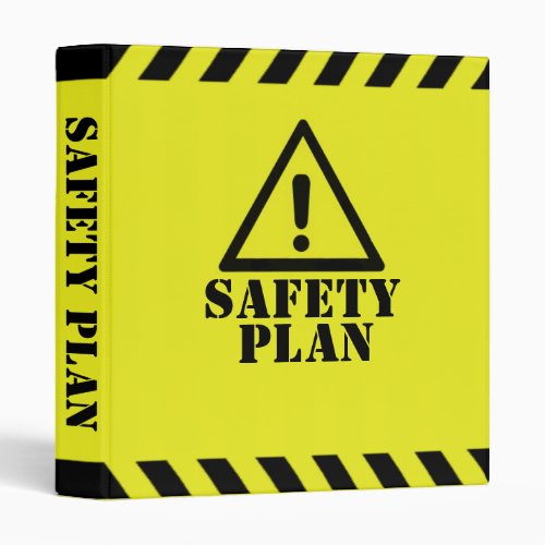 Yellow Safety Plan 3 Ring Binder