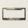 Yellow Sage Sparkle Bling Queen Boss Gold License Plate Frame
