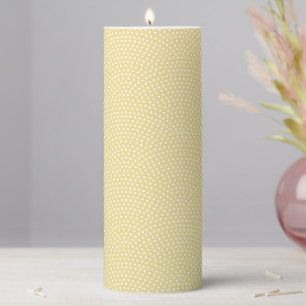 Yellow Same Komon (shark skin) Pillar Candle