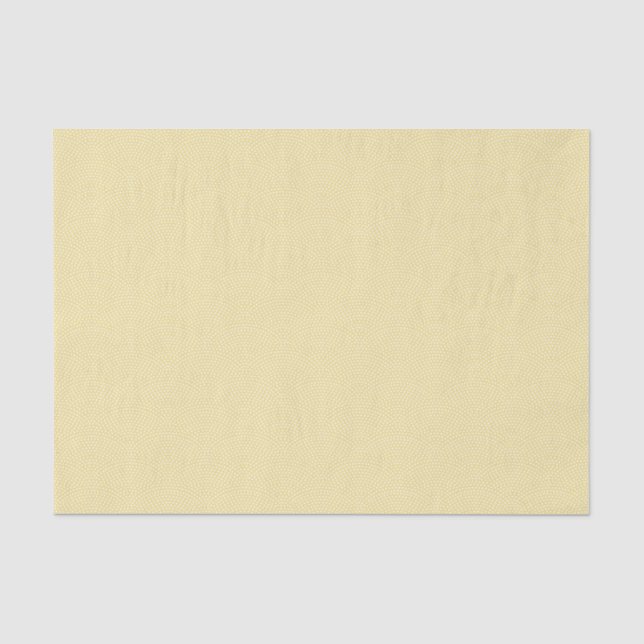 Yellow Same Komon (small scale) Tissue Paper (Front)