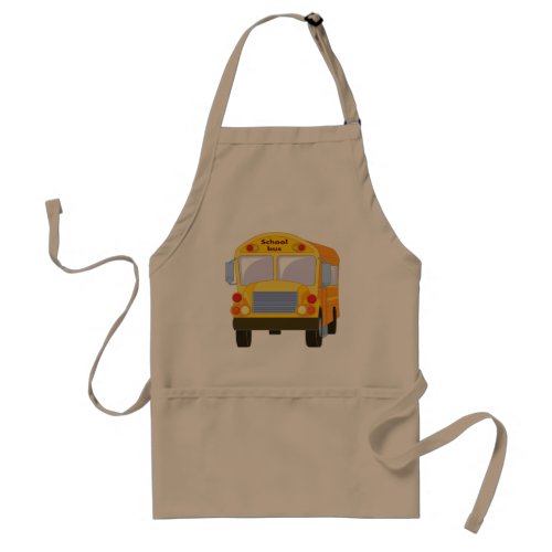 Yellow School Bus Apron