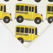 Yellow School Bus Buses Driver Teacher Education Fleece Blanket Yellow School Bus Buses Driver Teacher Education Fleece Blanket