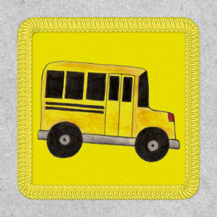Yellow School Bus Buses Driver Teacher Education Patch