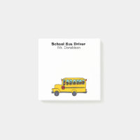 Yellow School Bus Driver Appreciation 3x3