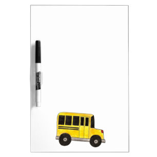 Yellow School Bus Driver Teacher Appreciation Gift Dry Erase Board
