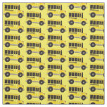 Yellow School Bus Education Teacher Bus Driver Fabric