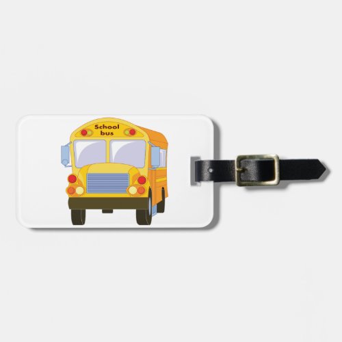 Yellow School Bus Luggage Tags