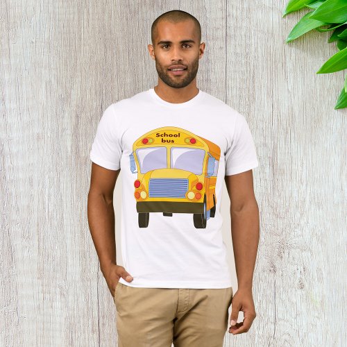 Yellow School Bus Mens T_Shirt