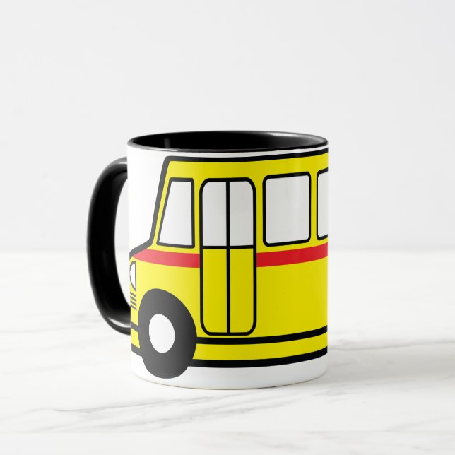 Yellow School Bus Mug (Front Left)